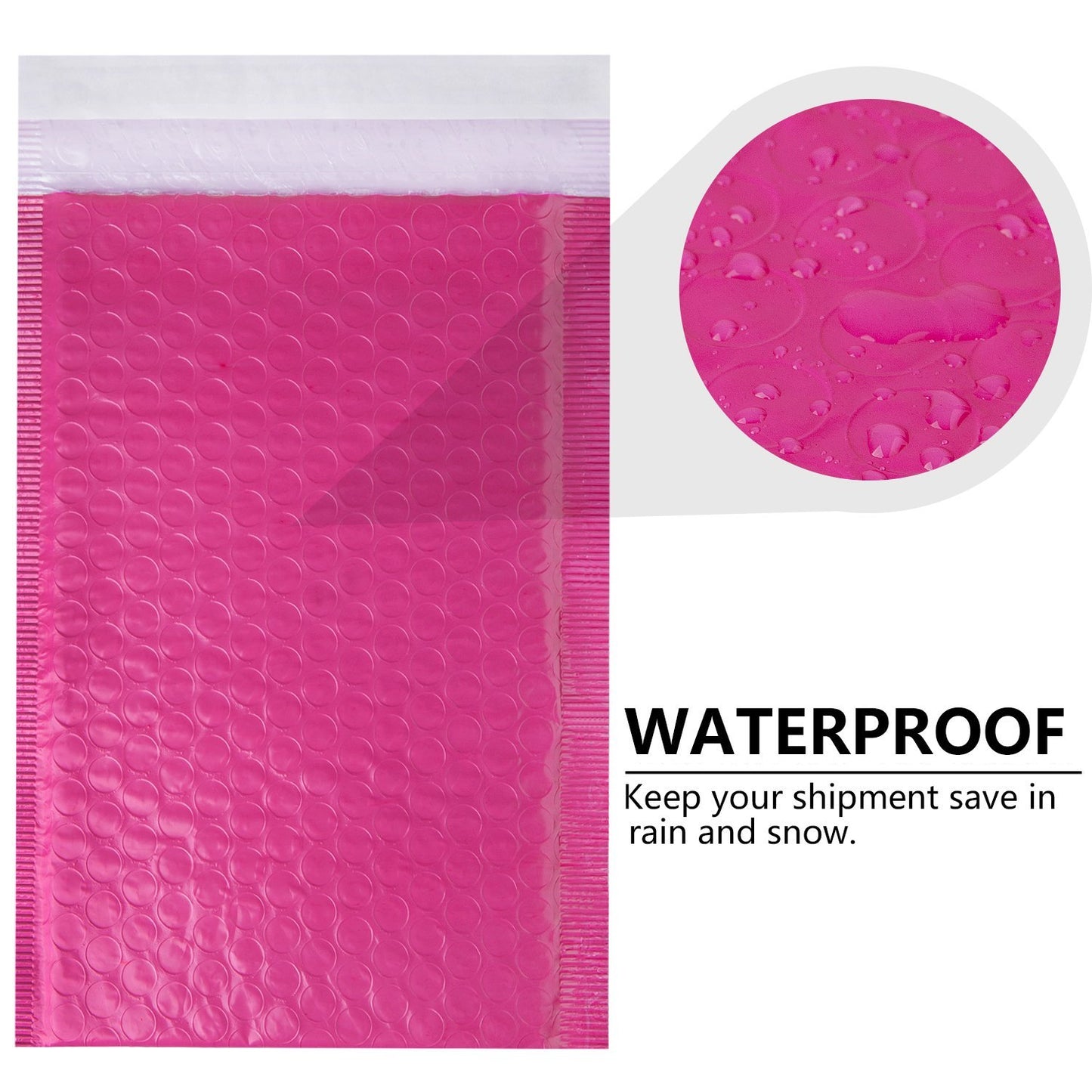 Wholesale Poly Bubble Mailers Padded Envelopes Shipping Bags Self Seal Pink - 500 Pack